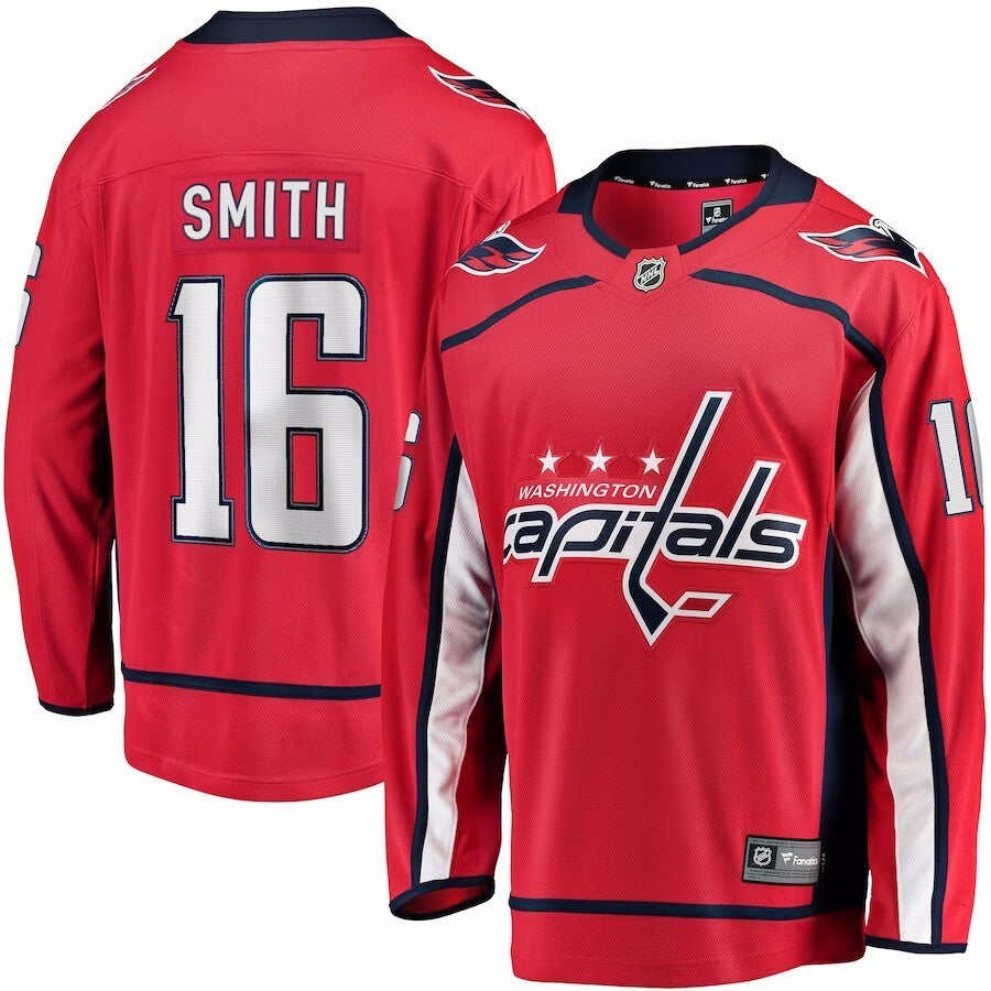 Washington Capitals #16 Craig Smith Branded Home Breakaway Jersey - Red