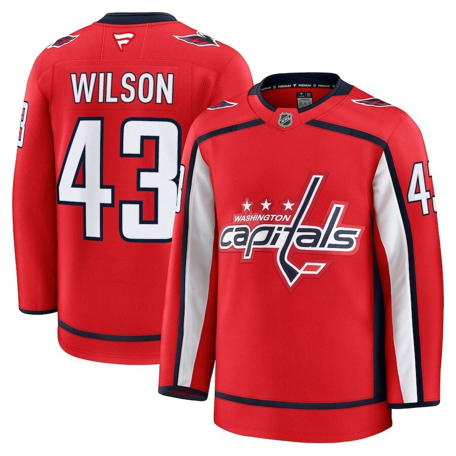 Washington Capitals #43 Tom Wilson Home Premium Jersey - Red