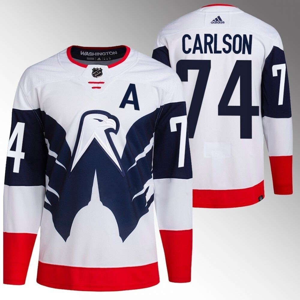 Washington Capitals #74 John Carlson 2023 NHL Stadium Series White Jersey