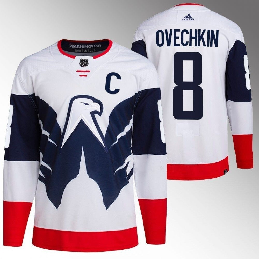 Washington Capitals #8 Alexander Ovechkin 2023 NHL Stadium Series White Jersey