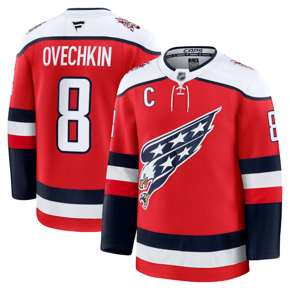 Washington Capitals #8 Alexander Ovechkin Alternate Premium Player Jersey - Red