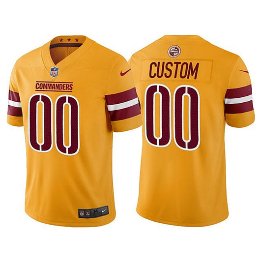 Washington Commanders Active Player Custom Gold Vapor Untouchable
