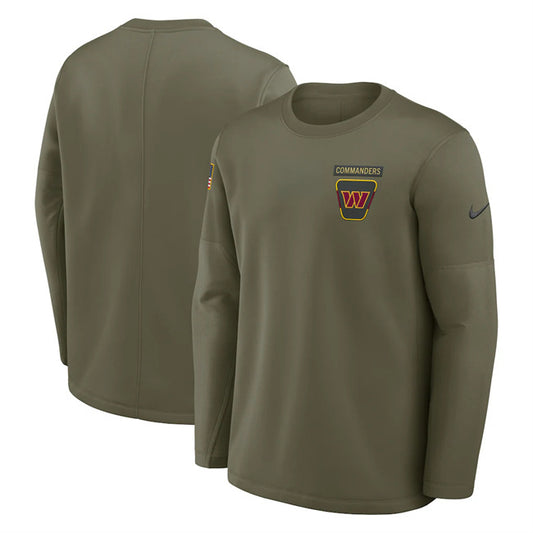 Washington Commanders Olive 2025 Salute to Service Sideline Coaches Therma-FIT