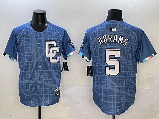 Washington Commanders #5 CJ Abrams Nationals Collaboration Style 2