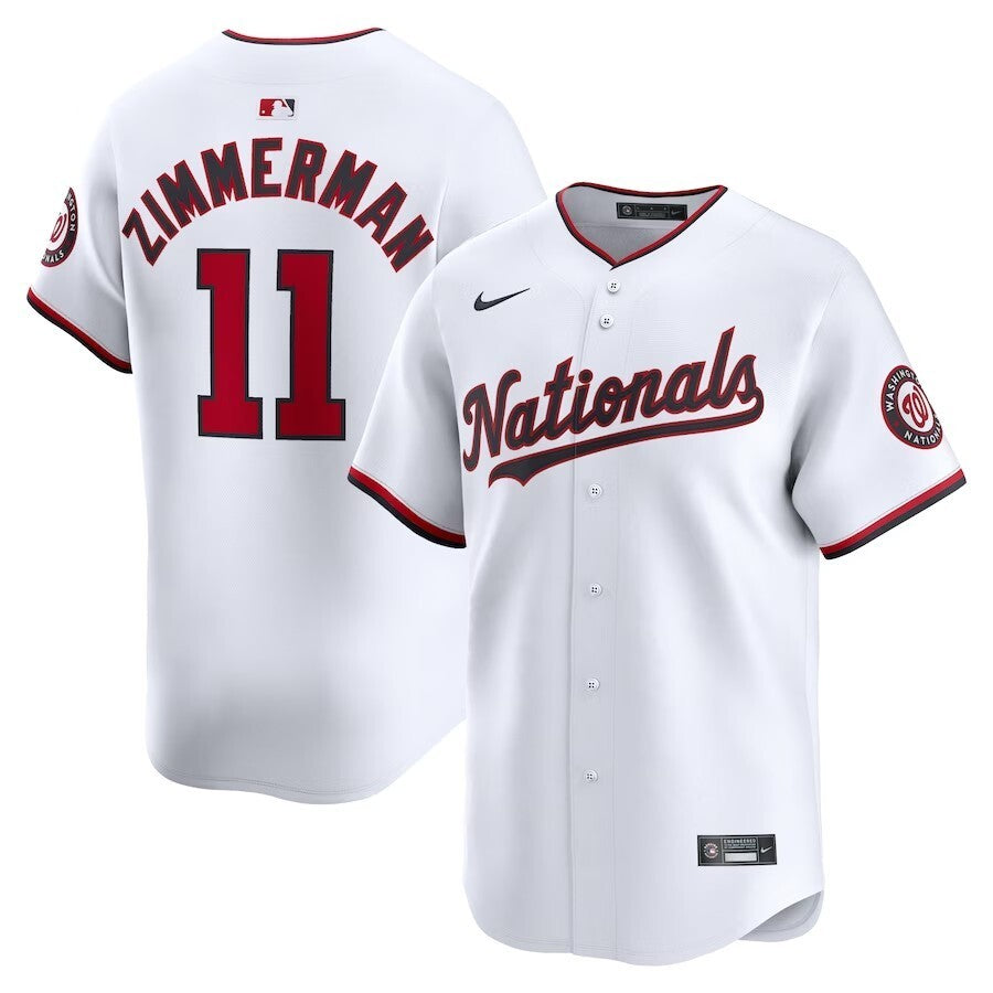 Washington Nationals #11 Ryan Zimmerman Home Limited Player Jersey - White