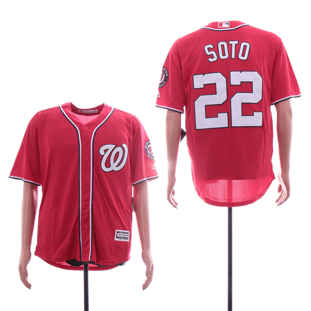 Washington Nationals #22 Juan Soto Nationals 22 Red Fan