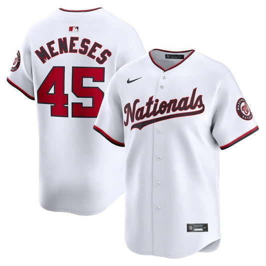 Washington Nationals #45 Joey Meneses Home Limited Player Jersey - White