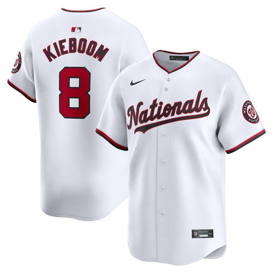 Washington Nationals #8 Carter Kieboom Home Limited Player Jersey - White Style 1
