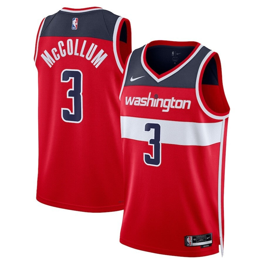 Washington Wizards #3 CJ McCollum Unisex Swingman Player Jersey - Icon Edition - Red