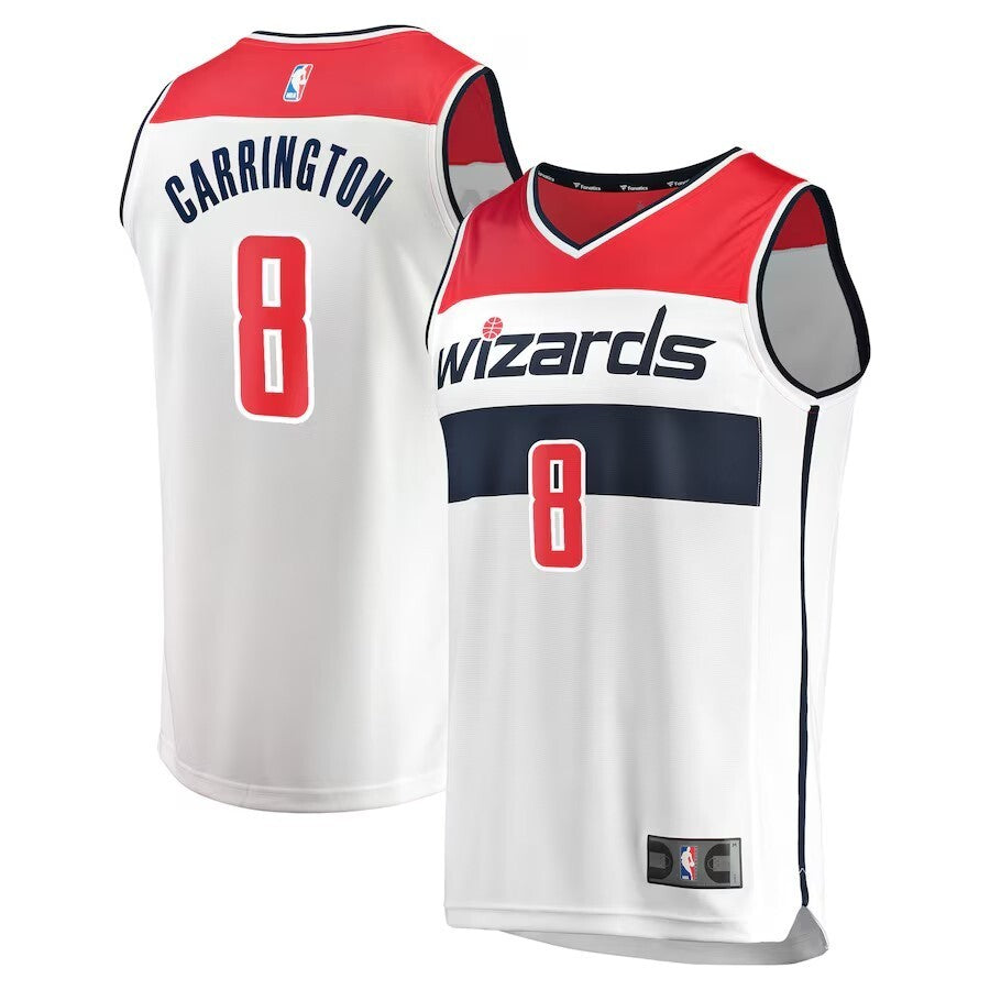 Washington Wizards #8 Carlton Carrington Replica Player Jersey - Association Edition - White