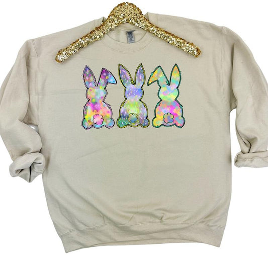 Watercolor Bunnies Gildan Sweatshirt -- SAND T-Shirts, Hoodie | WearSparks.com