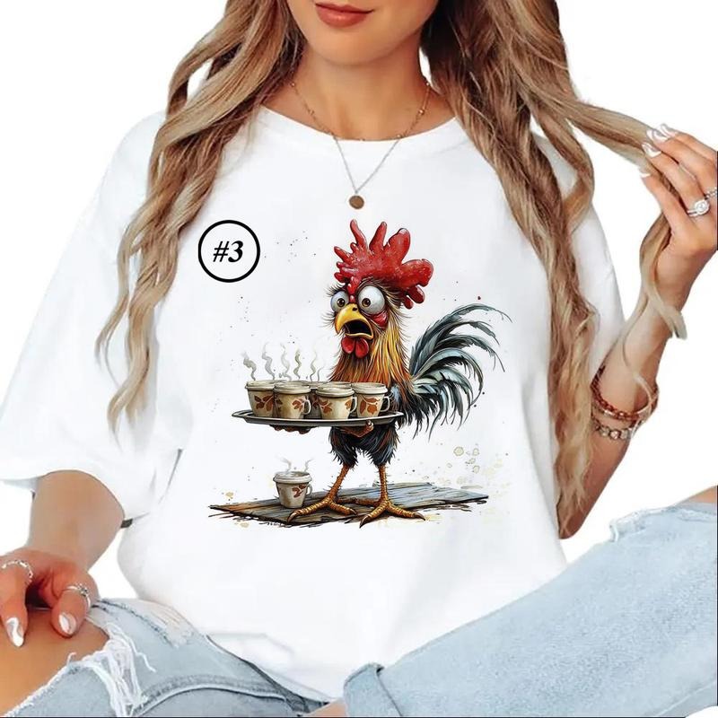 Watercolor Chicken Funny Graphics Chicken Cute Custom T-shirt Sweatshirt Hoodie Unisex 1 | WearSparks.com