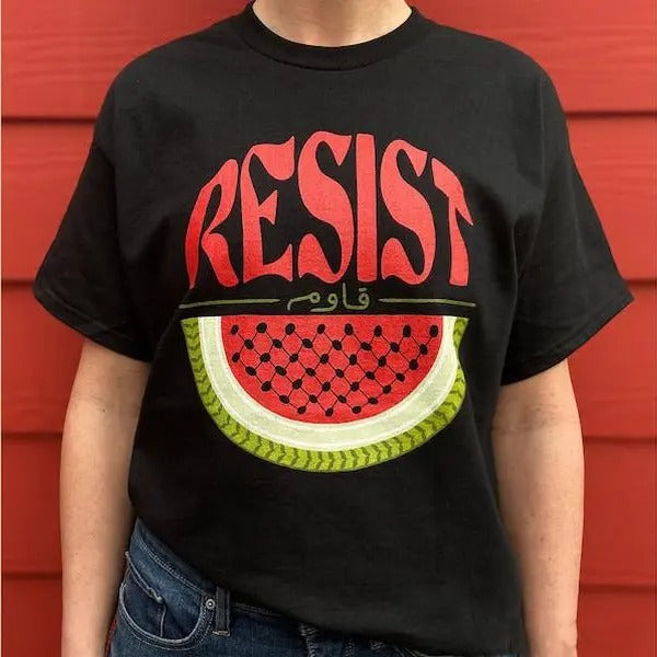 Watermelon Resist Shirt, Palestine Flag, Resist, Arabic, Watermelon Flag, Palestinian Art, Kuffiyeh, Keffiyeh,...