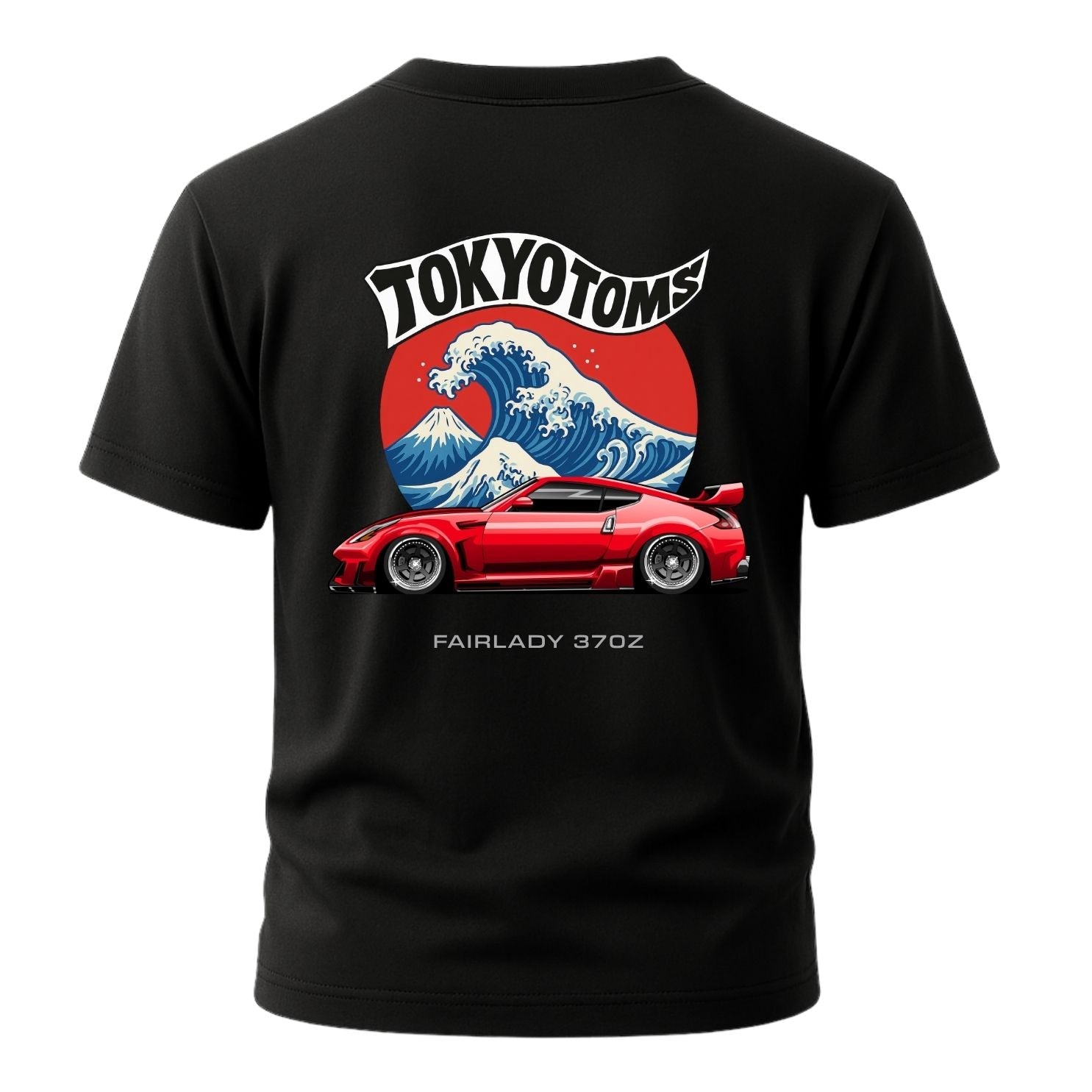 Tokyo Toms Nissan Fairlady 370Z Wave T-Shirt Hoodie, Sweatshirt | WearSparks.com (Image 2)