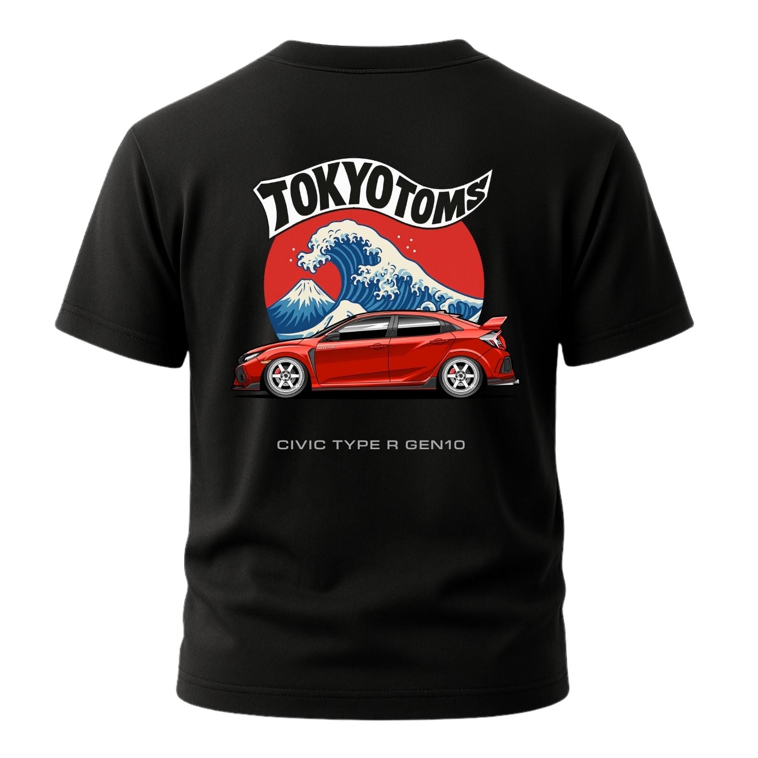 Tokyo Toms Honda Civic Gen 10 Wave T-Shirt Hoodie, Sweatshirt | WearSparks.com (Image 2)