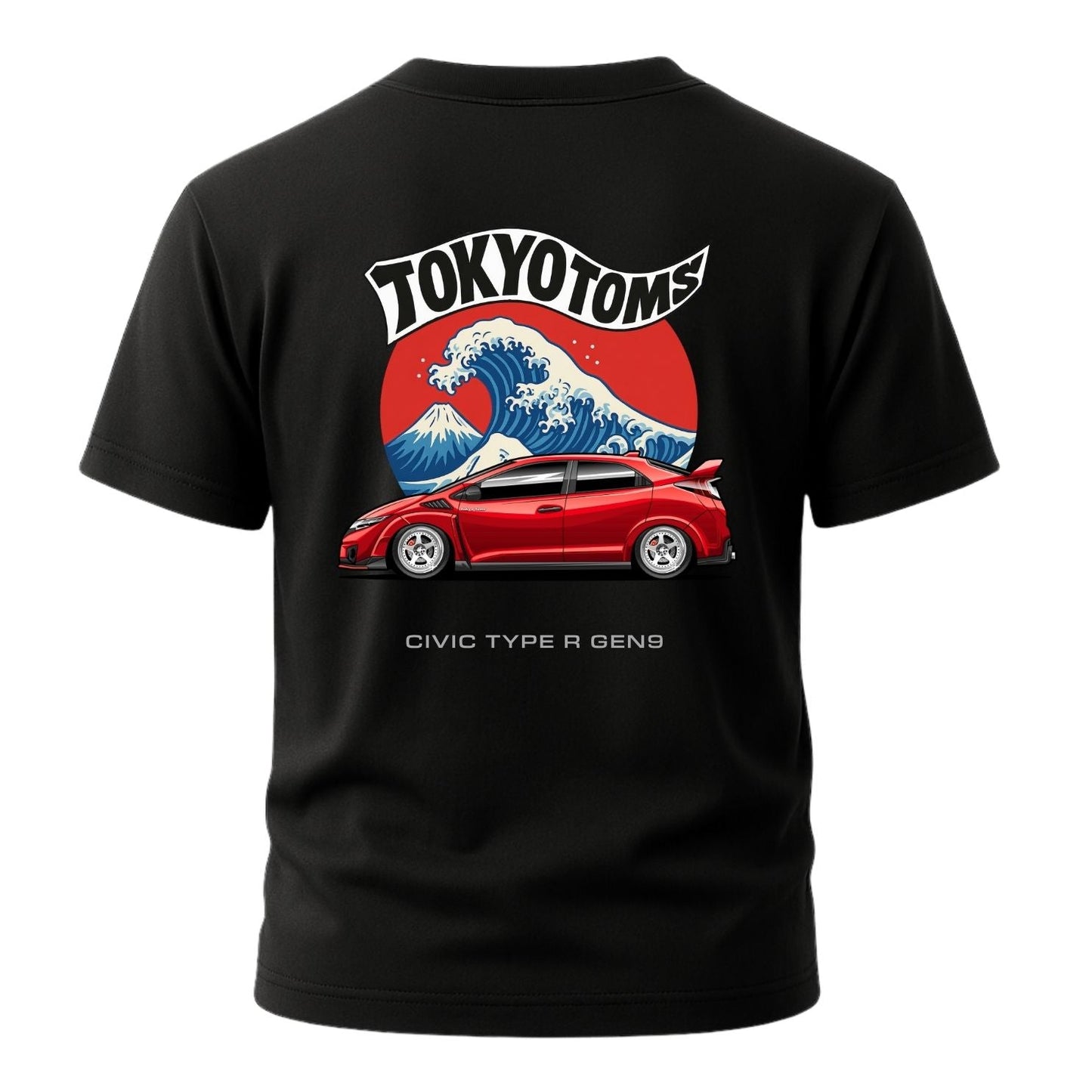Tokyo Toms Honda Civic Gen 9 Wave T-Shirt Hoodie, Sweatshirt | WearSparks.com (Image 2)