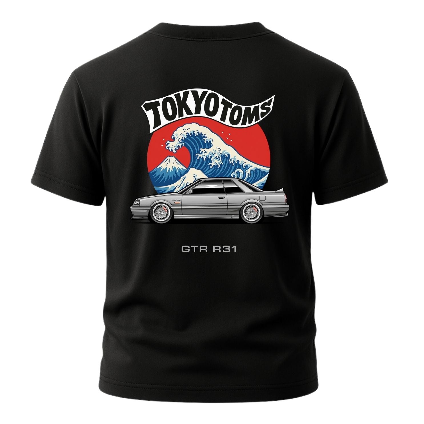 Tokyo Toms Nissan GTR R31 Wave T-Shirt Hoodie, Sweatshirt | WearSparks.com (Image 2)