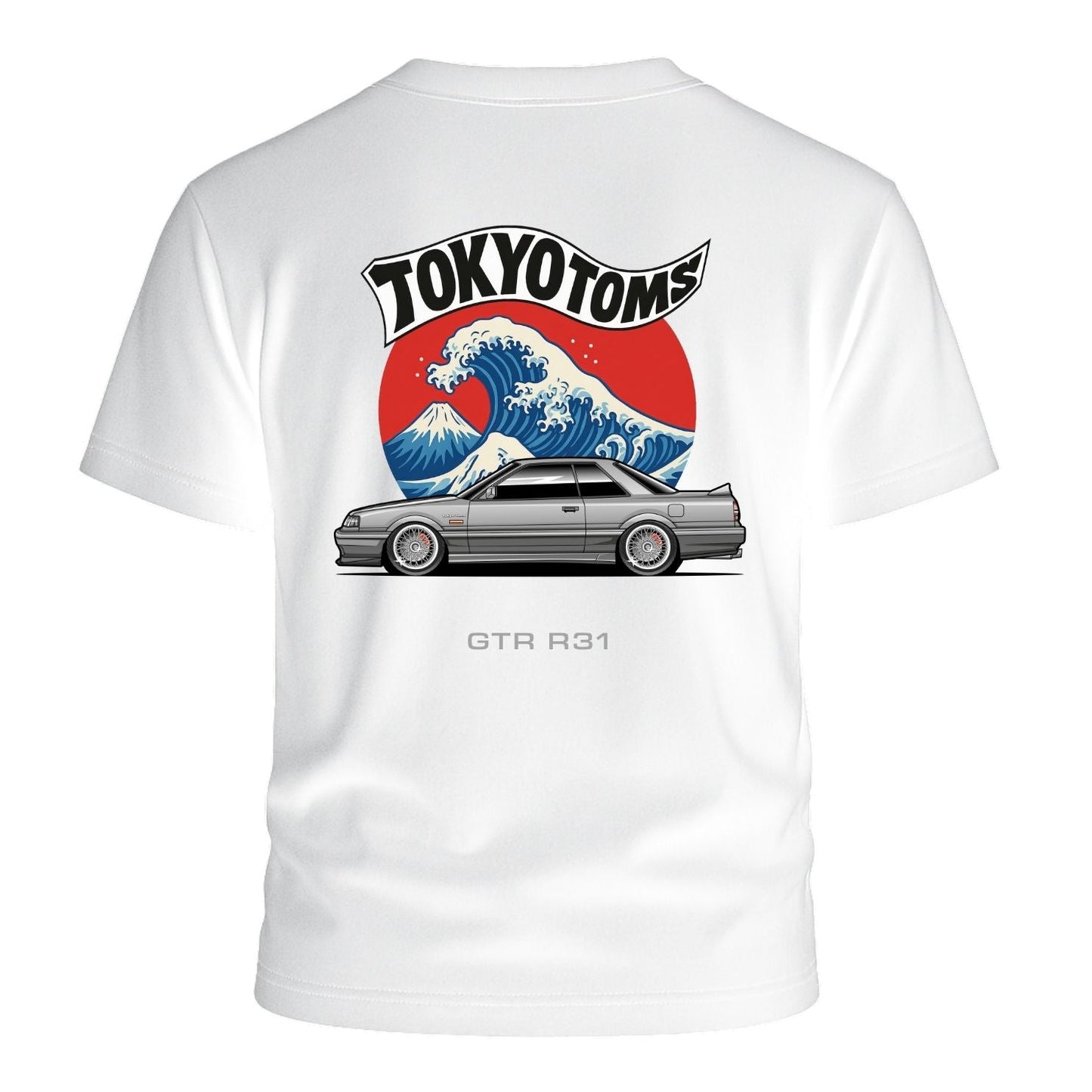 Tokyo Toms Nissan GTR R31 Wave T-Shirt Hoodie, Sweatshirt | WearSparks.com (Image 1)