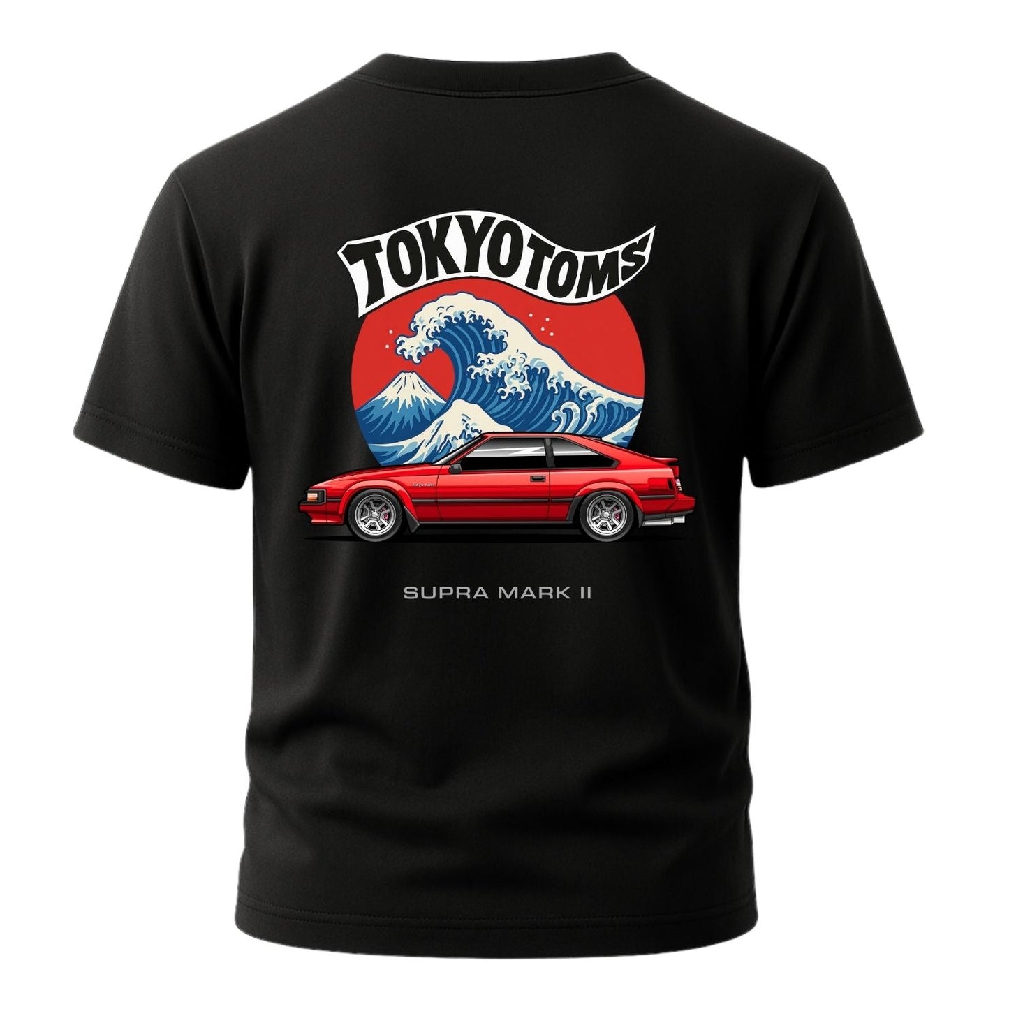 Tokyo Toms Toyota Supra Mark II Wave T-Shirt Hoodie, Sweatshirt | WearSparks.com (Image 2)