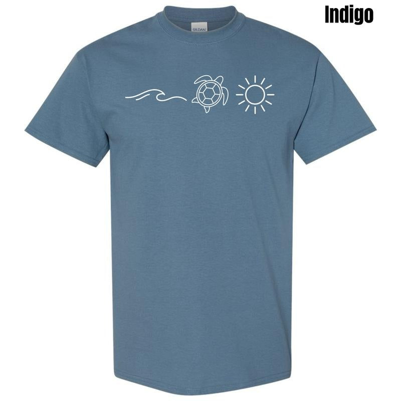 Wave Turtle Sun Gildan T-Shirt 'NLB' Hoodie, Sweatshirt | WearSparks.com