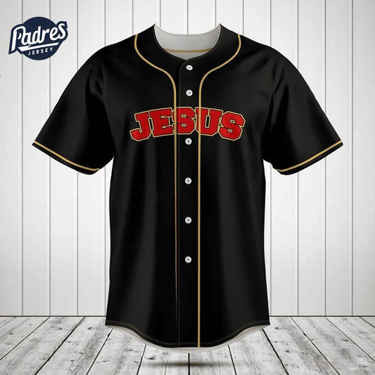 Way Maker Miracle Worker Jesus Baseball Jersey - Padres Jersey Oasis: Elevate Your Baseball Style Game... (Image 1)