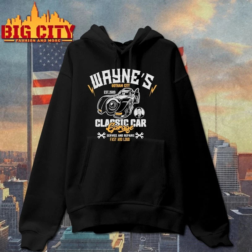 Wayne’s Gotham City Classic Car Garage shirt