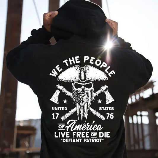 We The People Of America Back Side Printed T-shirt - Crewneck Sweatshirt