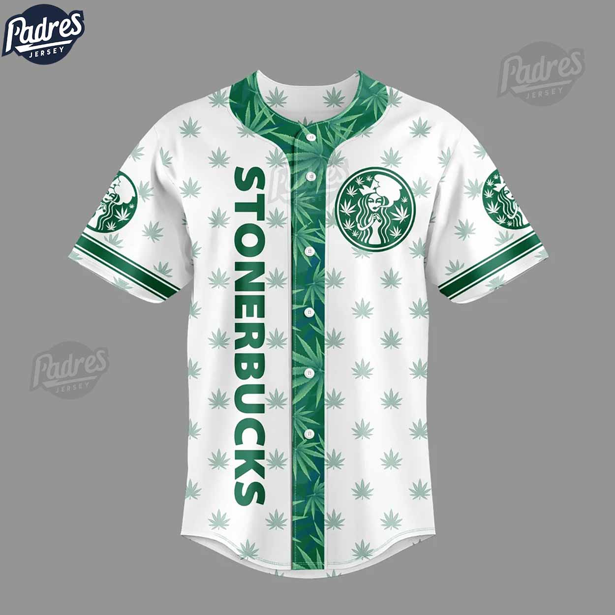 Weed Starbucks Baseball Jersey Style - Padres Jersey Oasis: Elevate Your Baseball Style Game T-Shirts, Hoodie,... (Image 3)