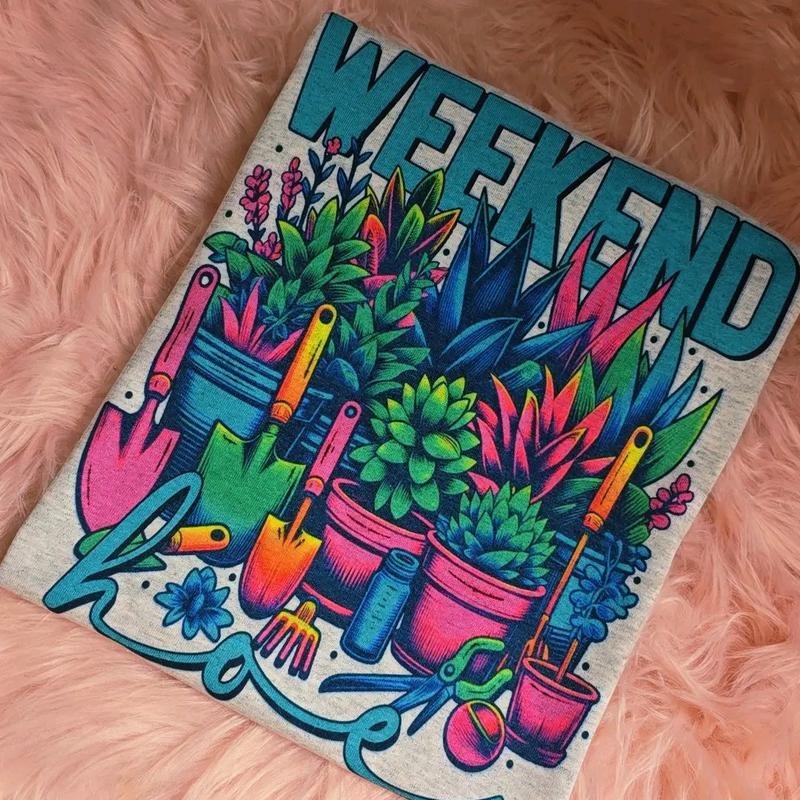 Weekend Plants Funny Graphic Tee Loose fit Hoodie, Sweatshirt | WearSparks.com