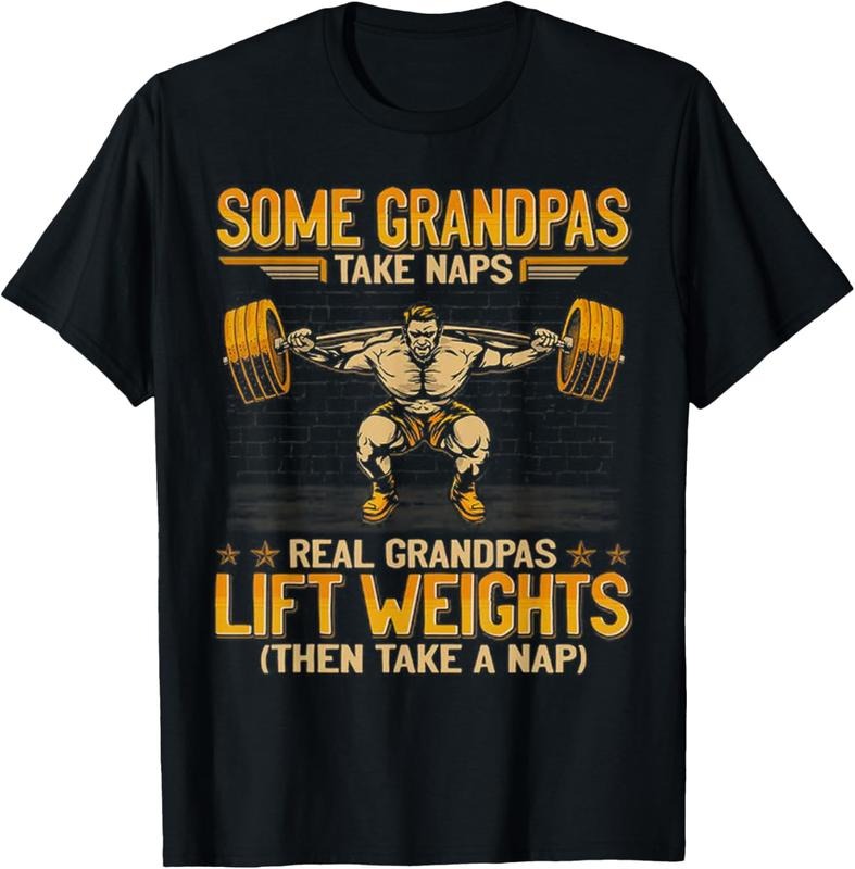 Weightlifting Some Grandpas Take Naps Real Grandpas Lift T-Shirt Hoodie, Sweatshirt | WearSparks.com
