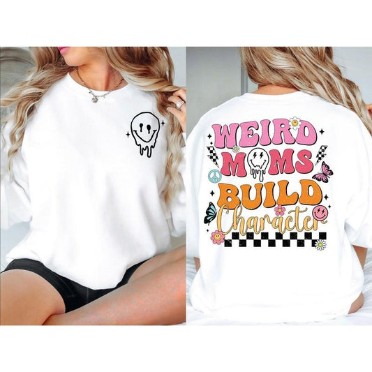 Weird Moms Build Character Png Retro Mom Png Mothers Day Png Trendy Mom Png Overstimulated Mom Club Mama Png Digital...