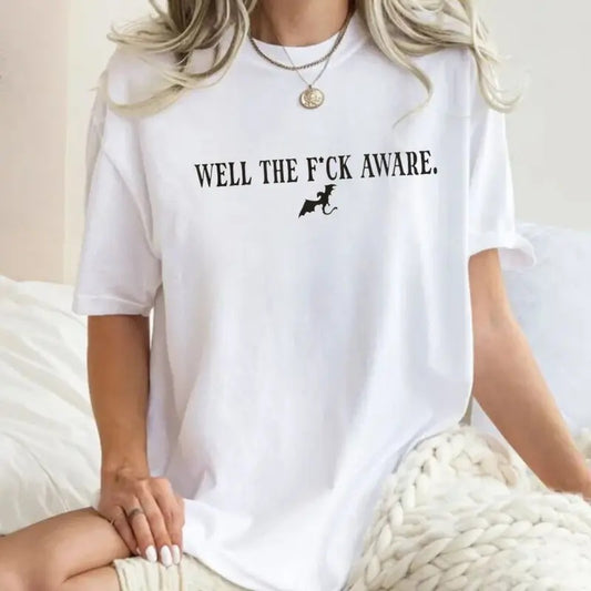 Well The F*Ck Aware Xaden Riorson Sweatshirt, Book Quote Hoodie, Xaden Shirt, Funny Bookish Crewneck, Violet Little...