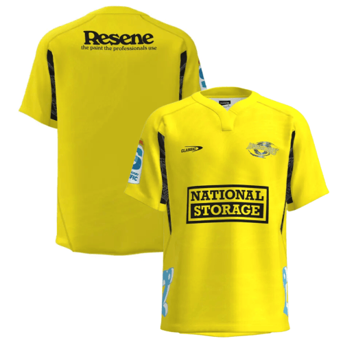 Wellington Hurricanes Super Rugby 2024 Home Men Jersey - Yellow