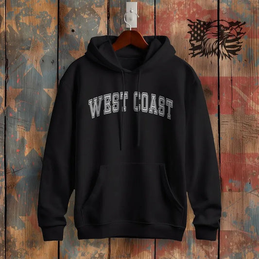 West Coast Unisex Classic Hoodie Sweatshirt Cotton Fabric T-Shirts | WearSparks.com