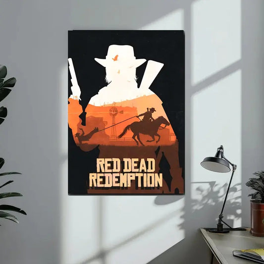 West Wild Red Dead Redemption II Poster | Gaming Room Poster | Game Lovers Wall Print Collection Art, Gaming Character...