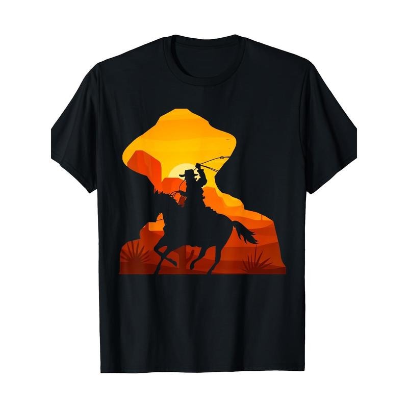 Western Denim T-shirt 100% cotton T-shirt Made in USA Hoodie, Sweatshirt | WearSparks.com