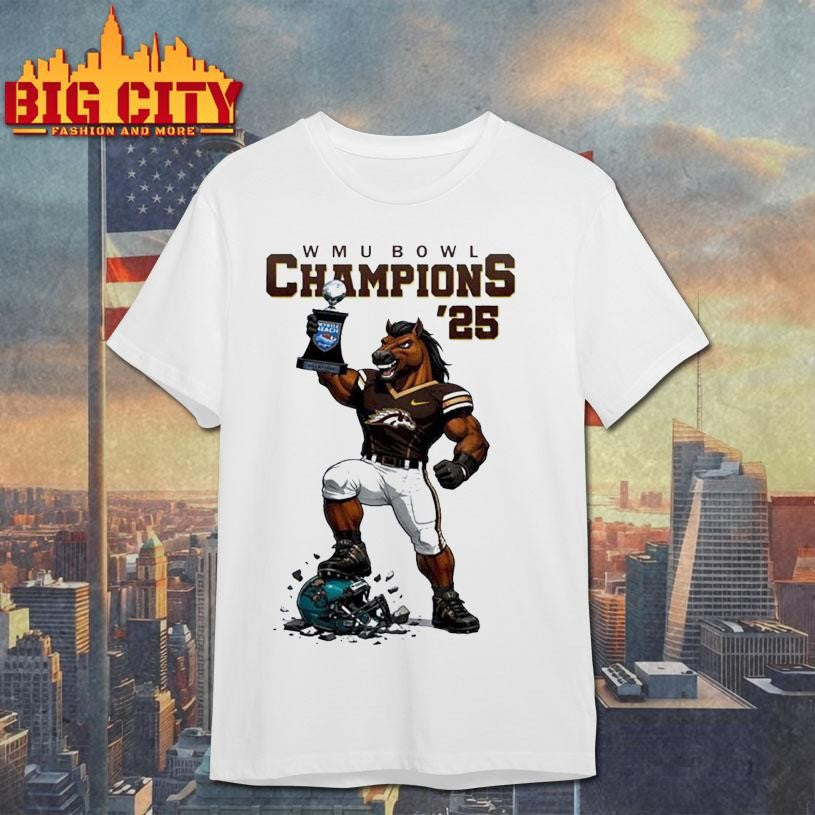 Western Michigan Broncos Myrtle Beach Bowl Champions 2025 football Shirt