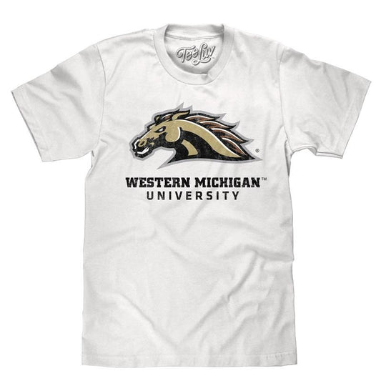 Western Michigan University Broncos T-Shirt - White Hoodie, Sweatshirt | WearSparks.com