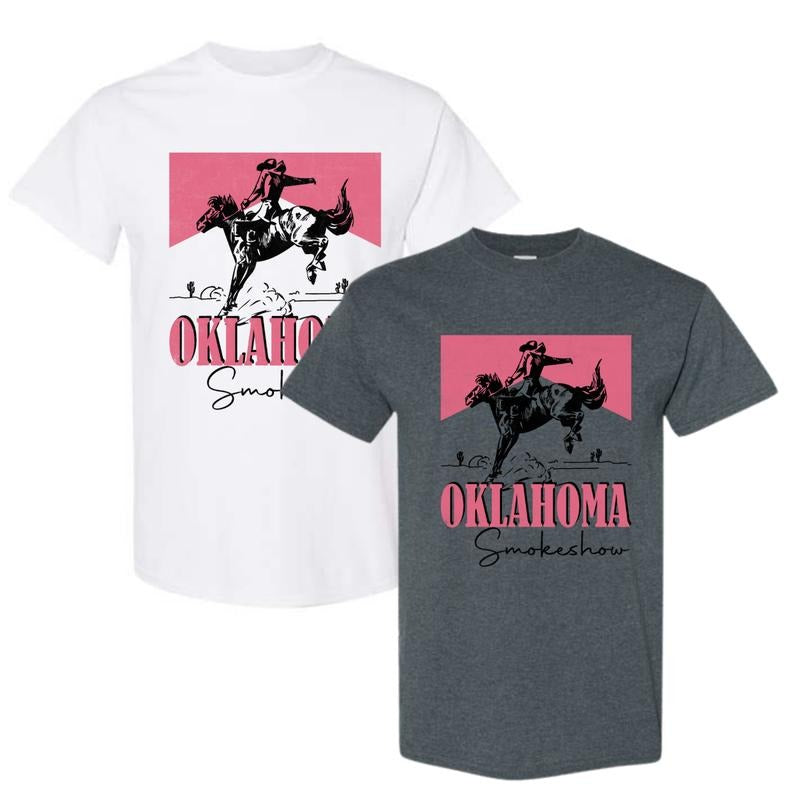 Western Oklahoma Smokeshow Cowboy Rodeo Shirt, Unisex Shirt. Hoodie, Sweatshirt | WearSparks.com