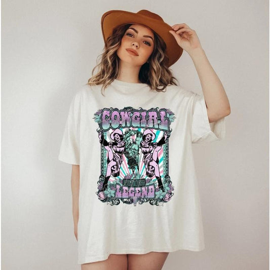 Western Pinup Cowgirls Retro Tee, Vintage Cowgirl Graphic Shirt, Western Sublimation Tee, Retro Country Style, Cowgirl...