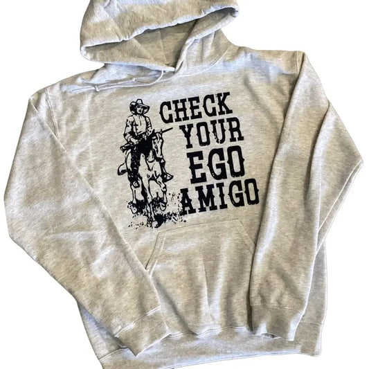 Western cowboy hoodie, Check Your Ego Amigo Westernn clothing Hoodie, western outfits women, #western tops T-Shirts,...