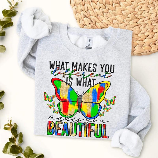What Makes You Different Is What Makes You Beautiful DTF Transfers - THIS IS NOT A SHIRT Hoodie, Sweatshirt | WearSparks.com