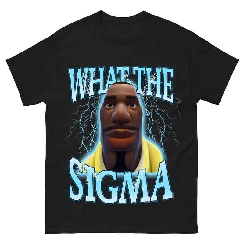 What The Sigma Funny Meme T-Shirt, Sweatshirt, Retro Style, Ideal for Fortnite Fans Hoodie | WearSparks.com