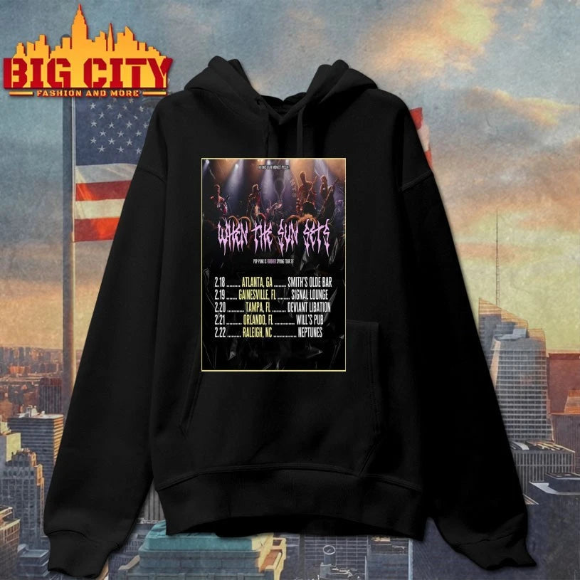 When The Sun Sets Spring Tour February 2026 Poster shirt