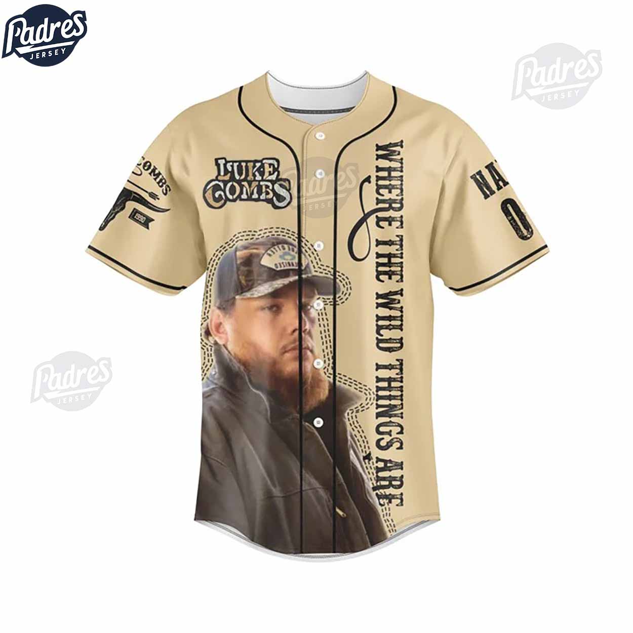 Where the Wild Things Are Luke Combs Baseball Jersey Outfit - Padres Jersey Oasis: Elevate Your Baseball Style... (Image 3)