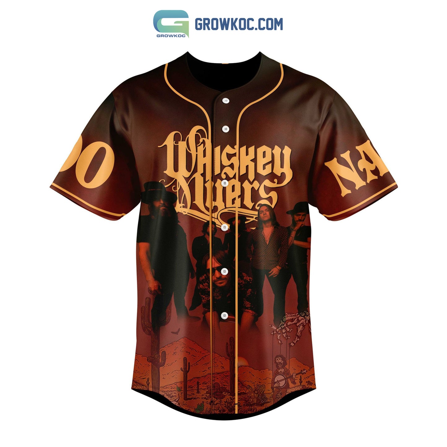 Whiskey Myers 2023 Tour Personalized Baseball Jersey