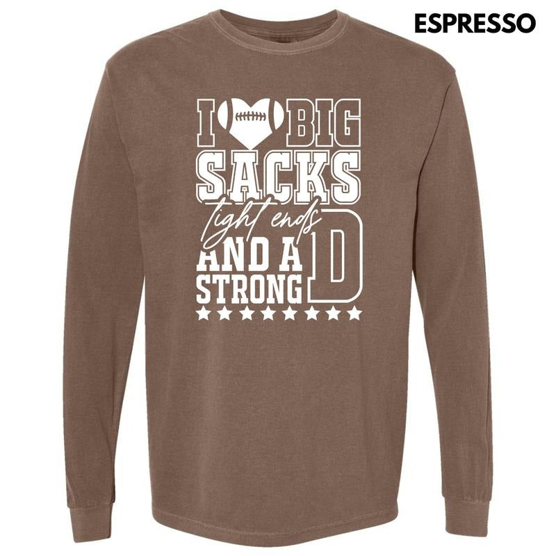 White Big Sacks Long Sleeve Comfort Colors T-Shirt 'NLB' Hoodie, Sweatshirt | WearSparks.com