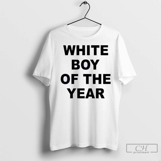 White Boy Of The Year Grey T Shirts