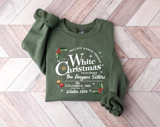 White Christmas Movie Sweatshirt, Christmas Movies Sweatshirt , Christmas Holiday Shirt, White Christmas Movie Shirt,...