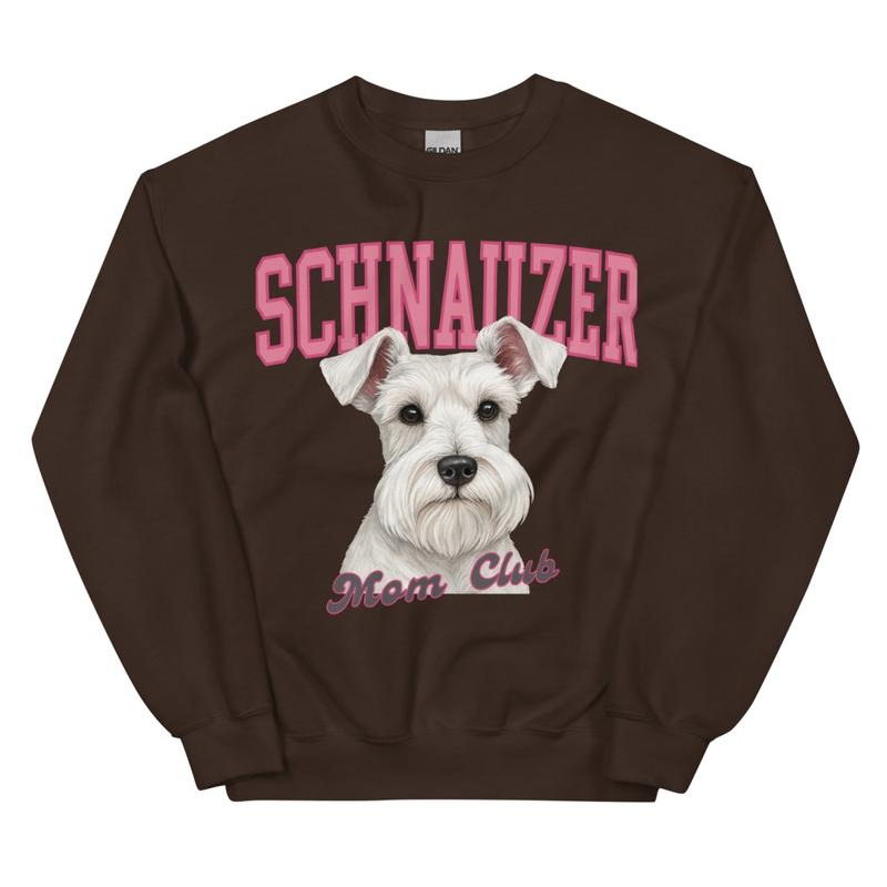 White Schnauzer Dog MOM Club Sweatshirt T-Shirts, Hoodie | WearSparks.com